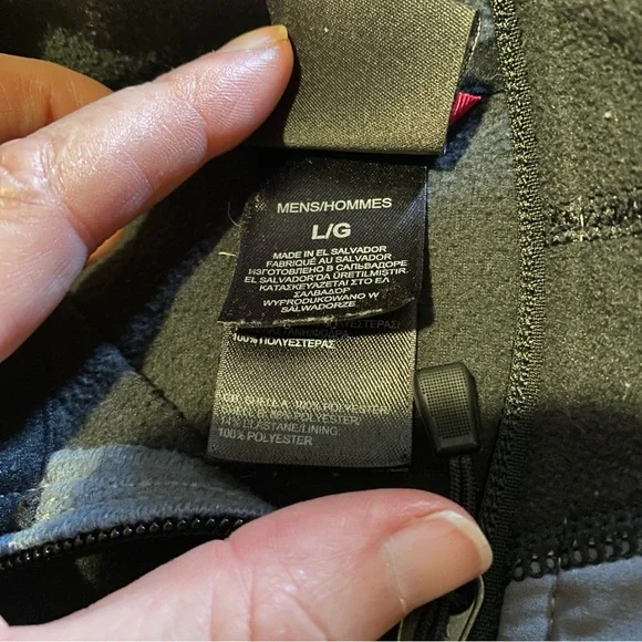 THE NORTH FACE TNF black lightweight 1/2 zip pullover fleece L flash dry… - Picture 4 of 7